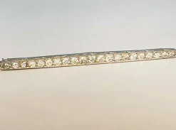 Broche Art-déco Platine & diamants