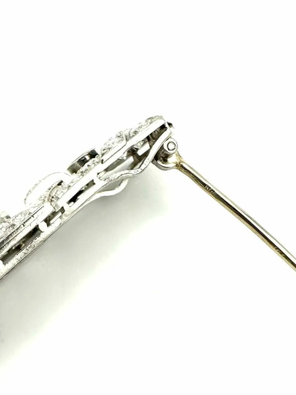 Broche Art-Déco platine et diamants