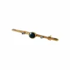 BROCHE "BARETTE" OR & SAPHIR