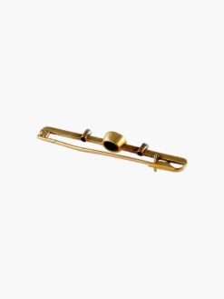 BROCHE "BARETTE" OR & SAPHIR