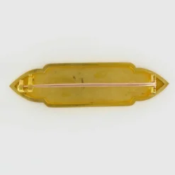 Broche barette or rose