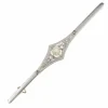 Broche barrette ancienne perle fine diamants