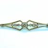 Broche Barrette diamant coussin