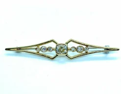 Broche Barrette diamant coussin