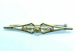 Broche Barrette diamant coussin