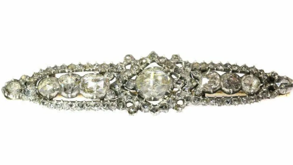 Broche barrette en diamant
