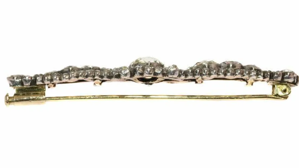 Broche barrette en diamant