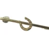 Broche barrette fer à cheval en or jaune