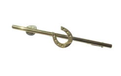 Broche barrette fer à cheval en or jaune