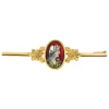 Broche barrette émail de Limoges