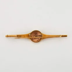 Broche Barrette or et émail
