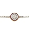 Broche barrette Or Rubis Diamants