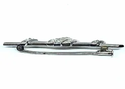 Broche barrette Platine Diamants, vers 1920