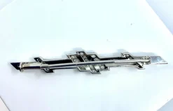 Broche barrette Platine Diamants, vers 1920