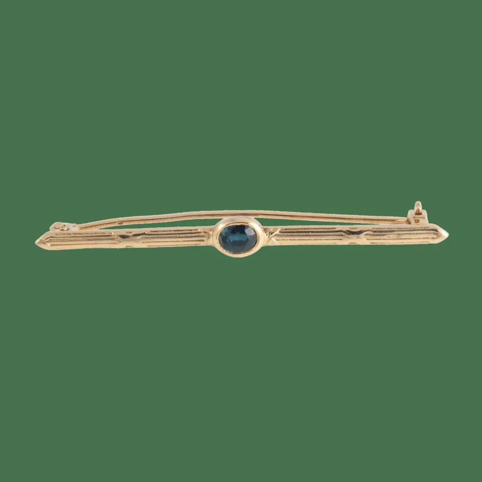 Broche barrette Saphir