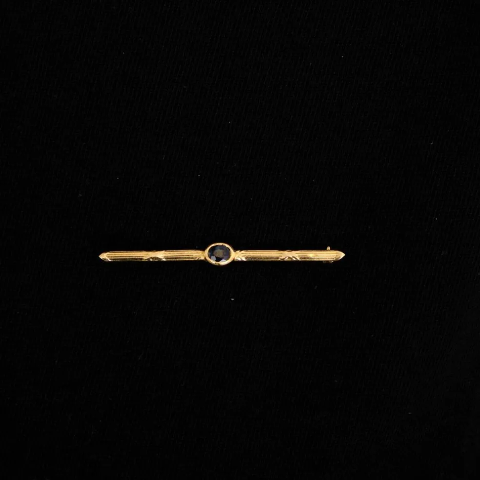 Broche barrette Saphir