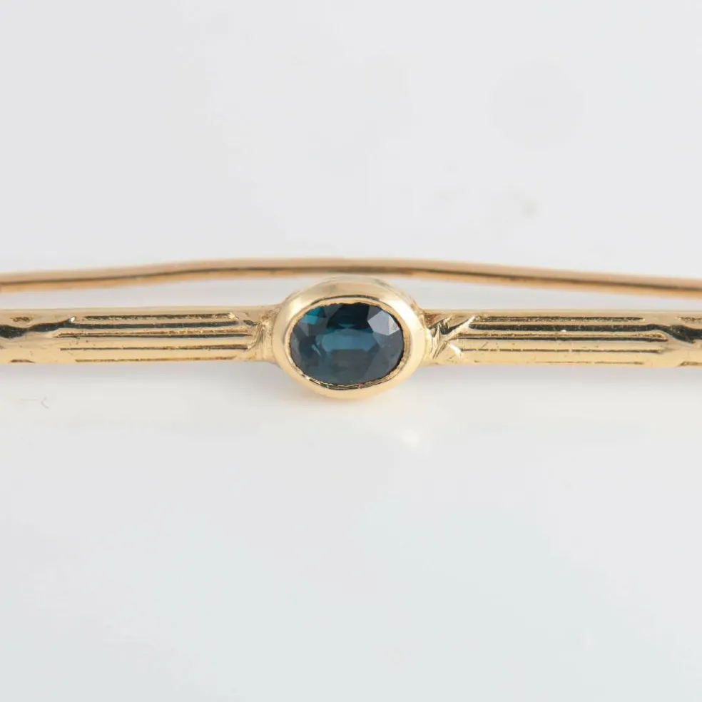 Broche barrette Saphir
