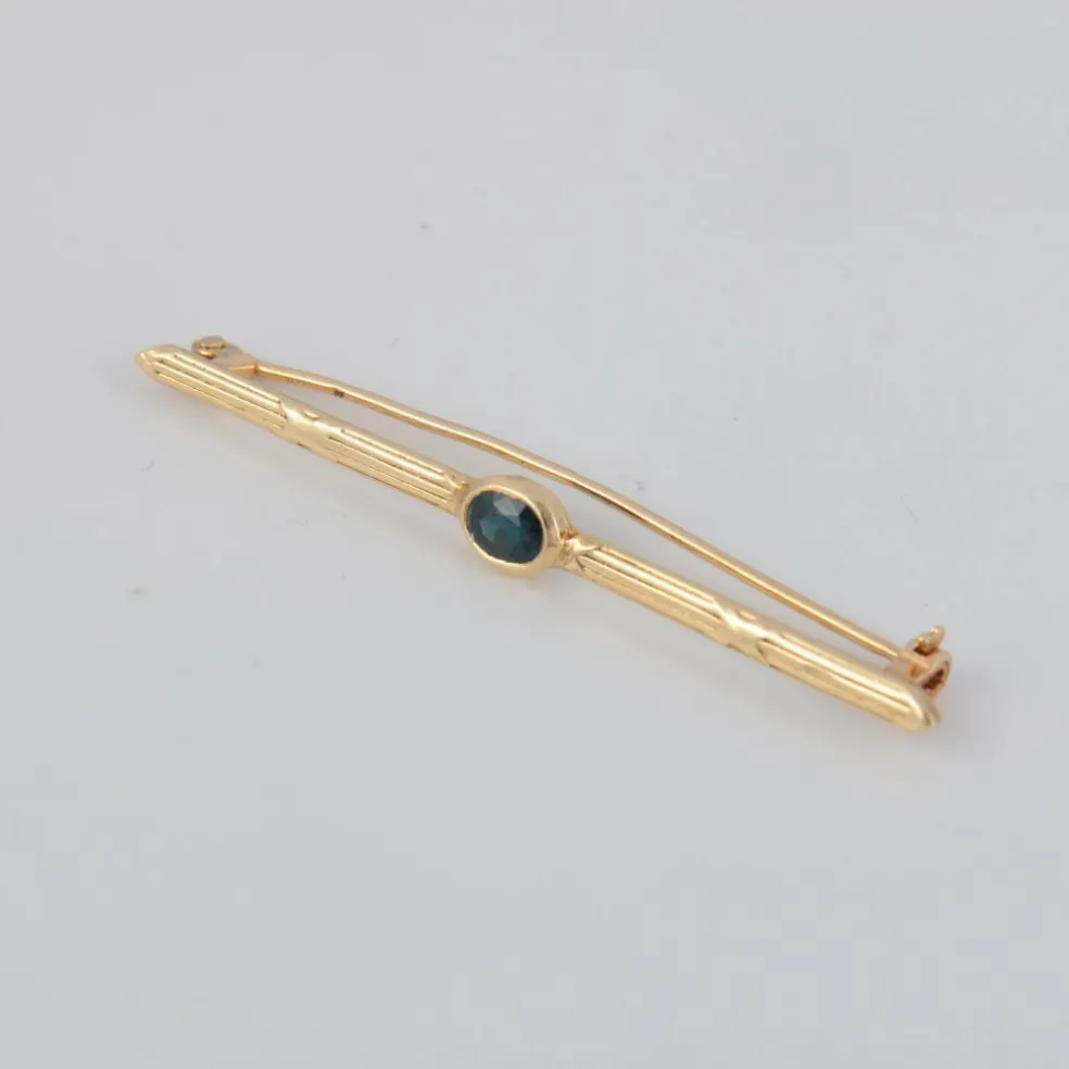 Broche barrette Saphir