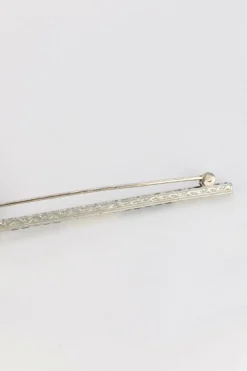 Broche barrette saphirs & diamants