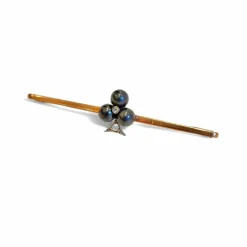Broche barrette trèfle