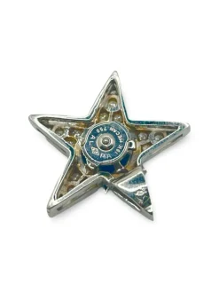 Broche Boucles d'oreilles en or blanc et diamants