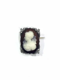 Broche Camée Cornaline