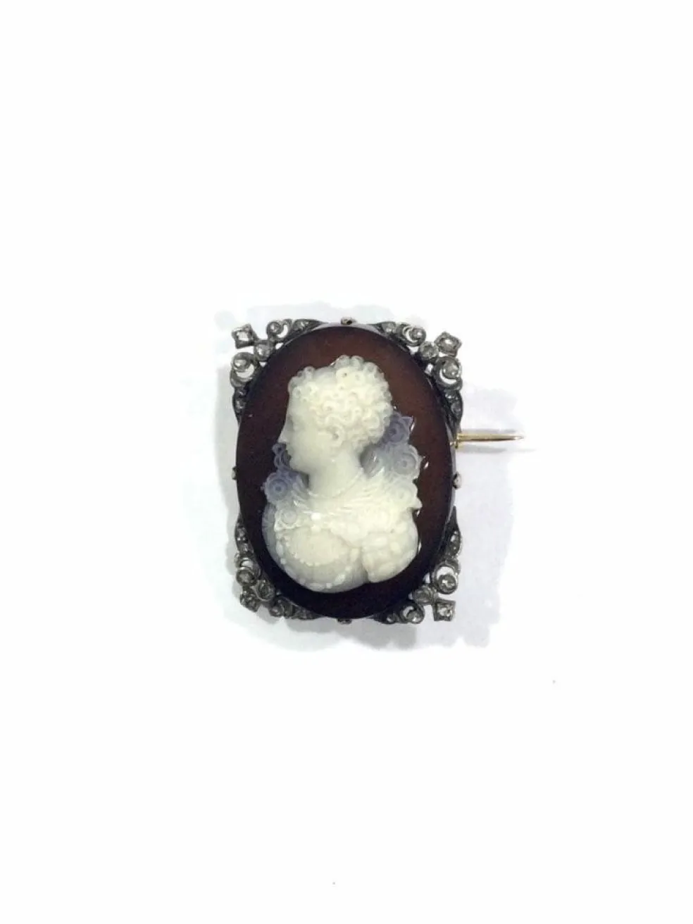 Broche Camée Cornaline