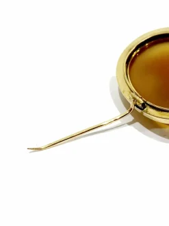 Broche camée cornaline