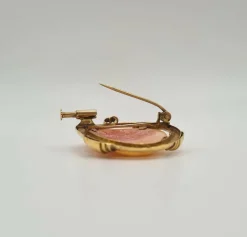 Broche camée or jaune