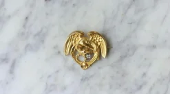 Broche Chimère Ancienne Or et Diamant