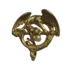Broche chimère en Or jaune & perle