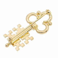 Broche Clé Or jaune Diamant