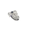 Broche Clip Diamants Saphirs