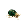 Broche coccinelle en or jaune émaillé
