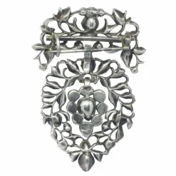 Broche coeur flamand Diamants 18ème siècle