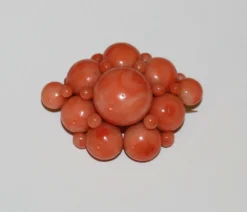 Broche corail Napoléon III