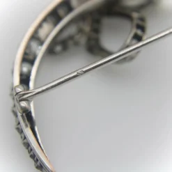 Broche croissant de lune en diamant