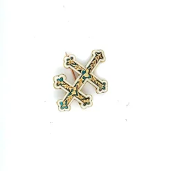Broche Croix de Lorraine Yellow Gold