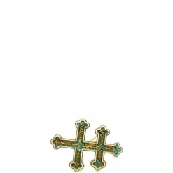 Broche Croix de Lorraine Yellow Gold
