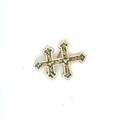 Broche Croix de Lorraine Yellow Gold