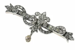 broche de barre de diamant antique vintage