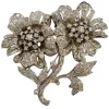 BROCHE DE STYLE RÉTRO PÉRIODE 1945-1950 avec DIAMANTS 8,64 ct