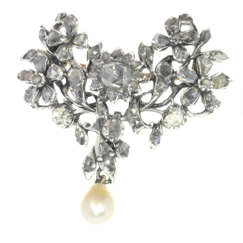 Broche diamant