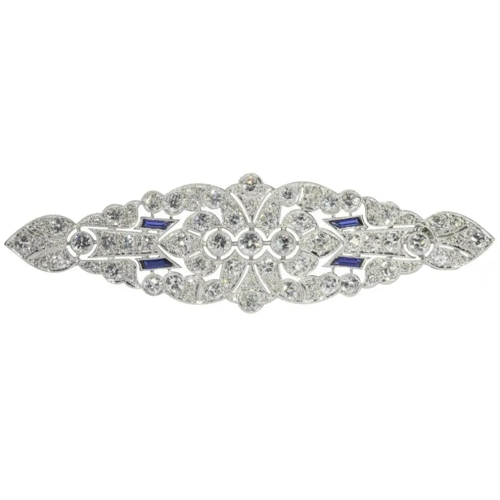 Broche diamant Art Déco