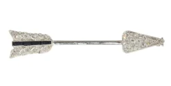 Broche diamant Art Déco