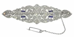 Broche diamant Art Déco