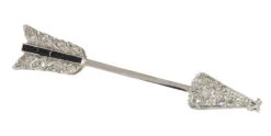 Broche diamant Art Déco
