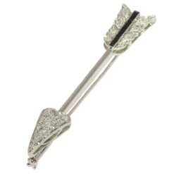 Broche diamant Art Déco