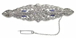 Broche diamant Art Déco