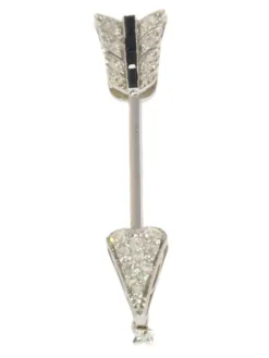 Broche diamant Art Déco